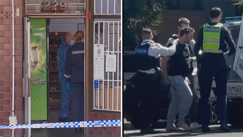 Man arrested after worker stabbed with kitchen knife at Melbourne store ...