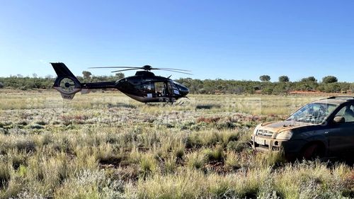 Footage of the moment family of four from Queensland is found in outback NSW.