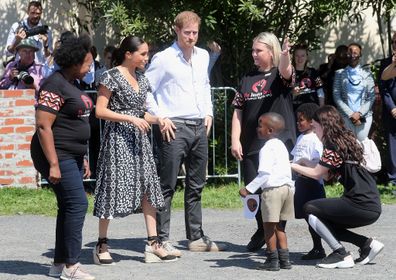 The couple were greeted by Justice Desk founder Jessica Dewhurst.