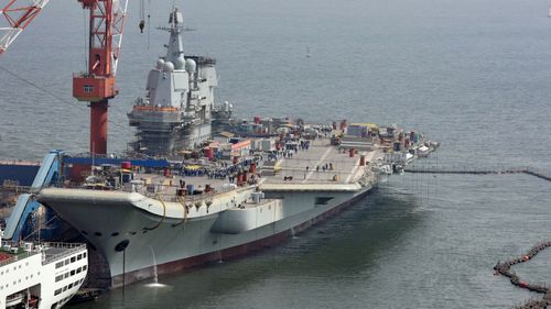 The country has launched the sea-based exercises involving its Liaoning aircraft carrier.