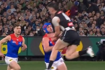 Brayden Maynard could face a ban for this clash with Angus Brayshaw