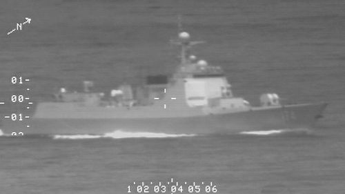 A Chinese PLA navy ship attacked a P-8A Poseidon with a laser last Thursday.