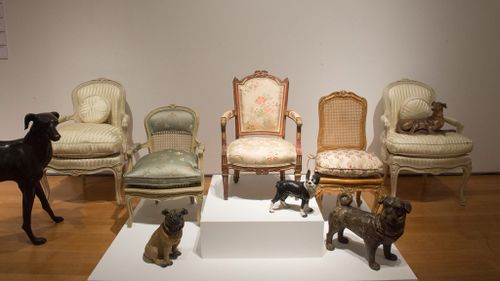 Home furnishings are on display at Christie's New York collection preview. (AFP)