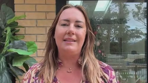 Margaux Parker e sua família foram pegos no centro da tempestade em um parque de caravanas em Gold Coast.