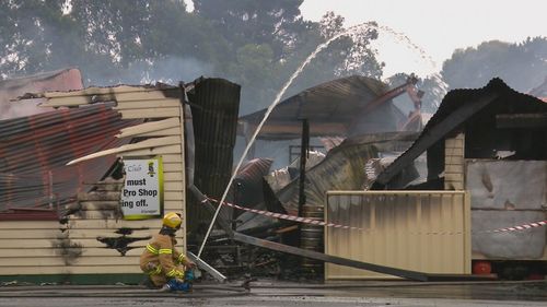 An electrical fault sparked the fire and destroyed the sub-branch at the Gisborne Golf Club just over a week ago.