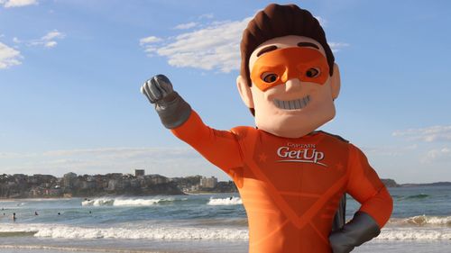 Captain GetUp was created by a conservative action group to parody the left-wing campaign activists.