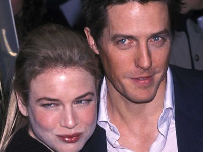 Renee Zellweger and actor Hugh Grant the 58th Annual Golden Globe Awards on January 21, 2001.