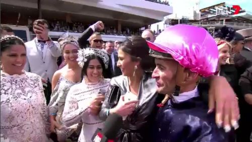 It is Brown's second Melbourne Cup win. (7 News)