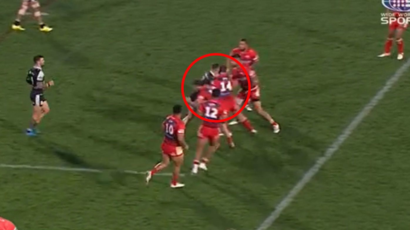 Dolphins veteran Jarrod Wallace was hit with a three-match ban for this clash against the Warriors