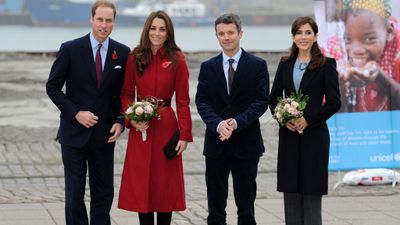 Prince Frederik, Princess Mary and the Duke and Duchess of Cambridge