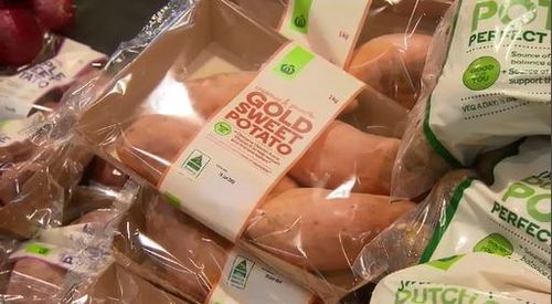 The news comesafter international uproar over fruit and veg being packaged unnecessarily. Picture: 9News