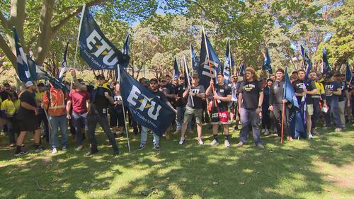 CFMEU protest in Sydney