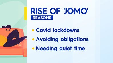 JOMO joy of staying in.