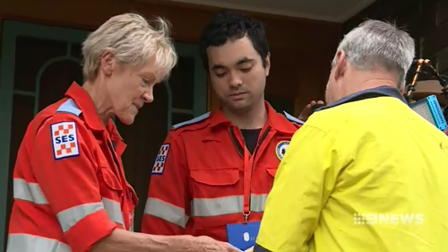 SES crews spent the day advising Canberra residents on safety precautions for their homes.