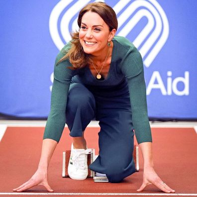 Kate gets sporty with budding athletes at SportsAid event in London