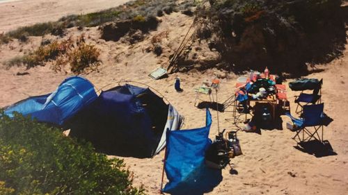 The campsite Heinze took the women to. (Supplied)