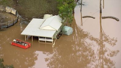 Floodwaters in Singleton