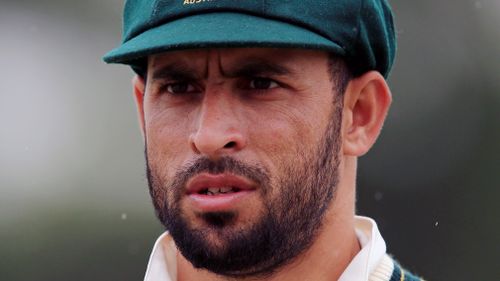 Australia's Fawad Ahmed during day two of the tour match at the 3aaa County Ground, Derby in 2015. (AAP)