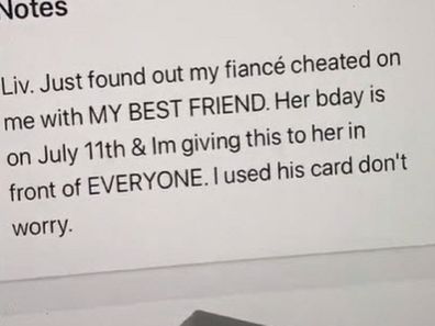 Cheating friend boyfriend gift