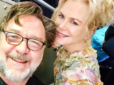 Russell Crowe and Nicole Kidman, Qantas flight, reunion