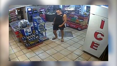 CCTV footage shows Jayden in a service station on the Flinders Highway before he vanished.