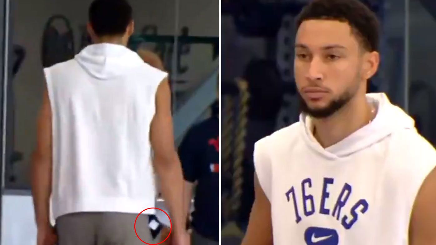 'F-it mode': Ben Simmons causes social media storm as 76ers practice footage emerges