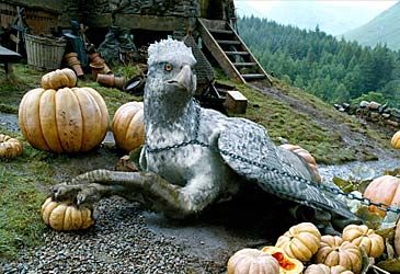 Which mythical animal is depicted above in Harry Potter and the Prisoner of Azkaban?