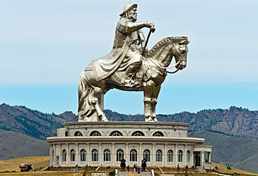 When was Genghis Khan proclaimed monarch of the Mongol Empire?
