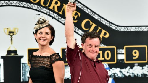 Michelle and Steven Payne at Derby Day. (AAP)