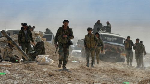 Syrian government forces enter Islamic State-held town