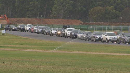 Testing sites around the nation are packed, with the wait in Adelaide as long as eight hours.