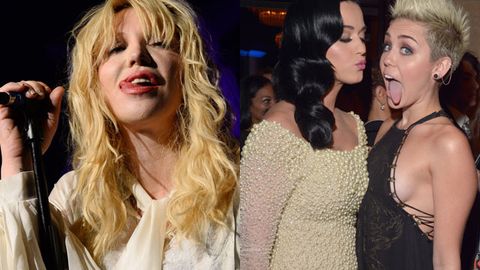 Courtney Love mouths off at Miley's 'crap' looks and 'sad' Katy Perry