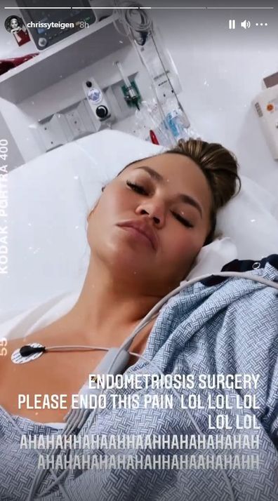 Chrissy Teigen prepares for endometriosis surgery.