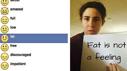 Facebook deletes 'feeling fat' emoji after protest
