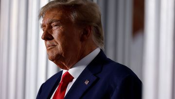 Former President Donald Trump prepares to speak at the Trump National Golf Club on June 13, in Bedminster, New Jersey.