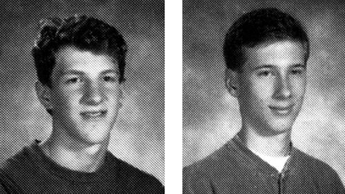 The Columbine High School shooters, who killed 12 of their fellow students  and a teacher in 1999. 