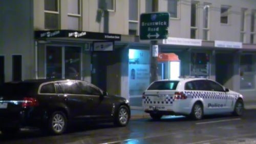 Police at the scene overnight. (9NEWS)