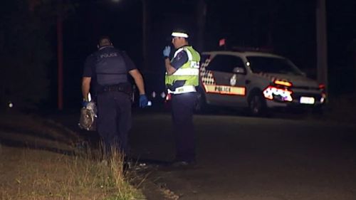 The man was hit just before 8.20pm. (9NEWS)