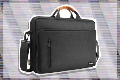 9PR: tomtoc 15.6 Inch Laptop Shoulder Bag for 16-inch MacBook Pro   9PR: Laptop Bag for Women Waterproof Lightweight Leather