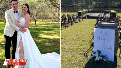 Mitch Gaffney and Maddy got married in the Hunter Valley.