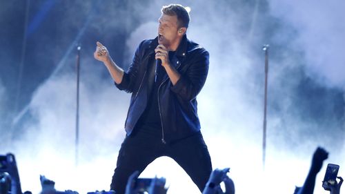 Nick Carter of Backstreet Boys performs on stage on June 6, 2018