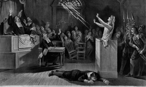 A 'cultural depiction' of the Salem witch trials. (Wikipedia Commons)