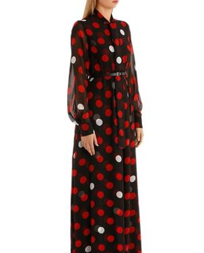 McQ by Alexander McQueen pussy-bow maxi dress, $534 at<a href="http://www.myer.com.au/shop/mystore/dresses/pussy-bow-maxi-dress-414339310" target="_blank">
Myer.com.au<br />
</a>