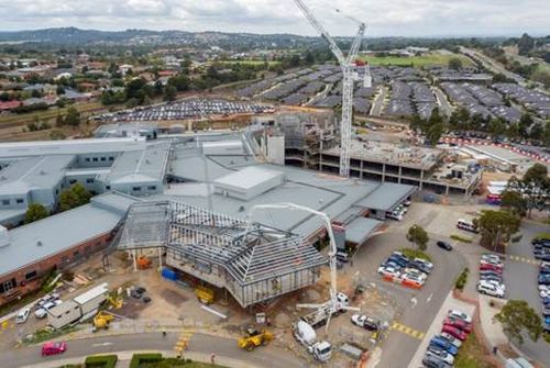 A $135 million upgrade underway at Casey Hospital in Berwick. (9NEWS)