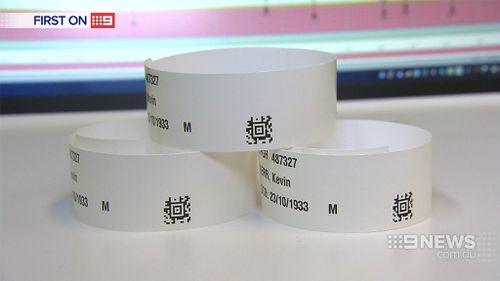 Each of the new wristbands would be equipped with a barcode. (9NEWS)