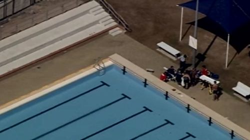 Paramedics were called to the Bethania public pool in Logan. (9NEWS)