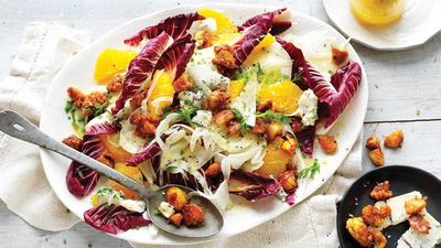 <a href="http://kitchen.nine.com.au/2017/05/05/13/36/candied-chestnut-blue-cheese-and-fennel-salad" target="_top">Candied chestnut, blue cheese and fennel salad</a><br />
<br />
<a href="http://kitchen.nine.com.au/2016/06/06/20/49/sensational-side-dishes" target="_top">More side dishes</a>