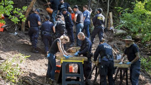 Human remains have been discovered in the Toronto ravine behind a home that alleged serial killer Bruce McArthur used as storage for his landscaping business.