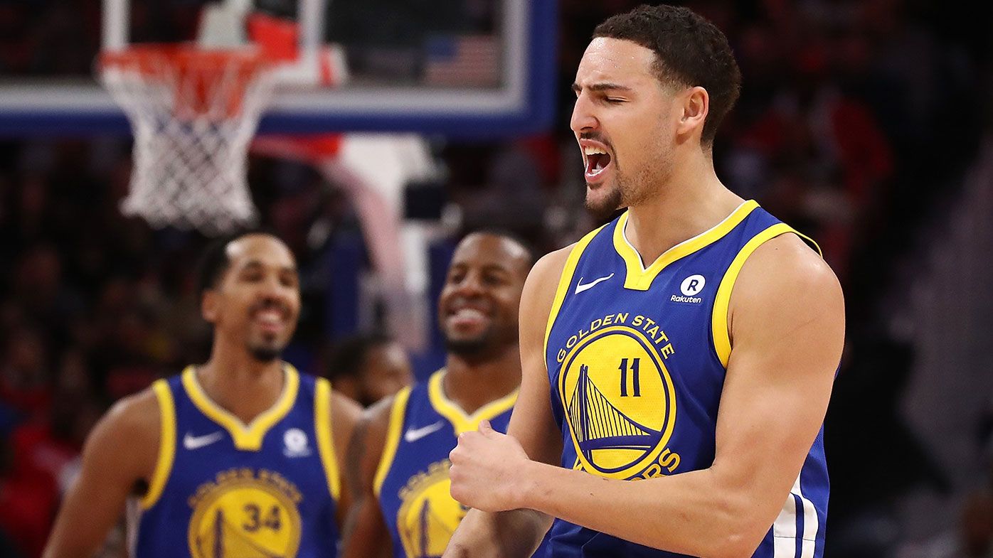 Klay Thompson #11 of the Golden State Warriors 