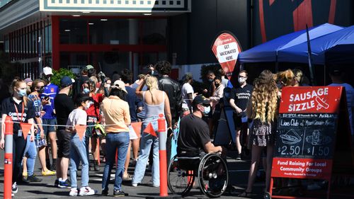 More than 4000 Queenslanders got a COVID-19 vaccine at a Bunnings yesterday.